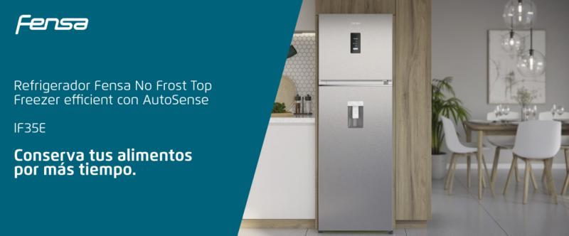 Refrigerador Fensa No Frost Top Freezer Efficient con AutoSense IF35E. Conserva tus alimentos por más tiempo